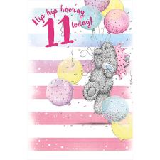Hip Hip Hooray 11 Today Me to You Bear Birthday Card Image Preview